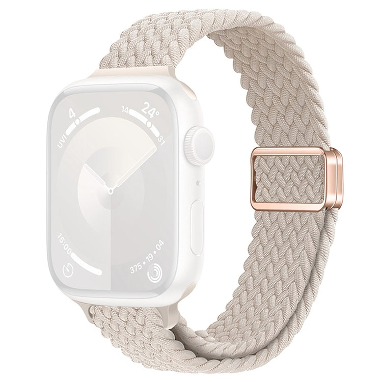 KALEBOL Braided Watch Strap Apple Watch Series 10 46mm Magnetic Nylon Wristbands - Starlight#serie_14