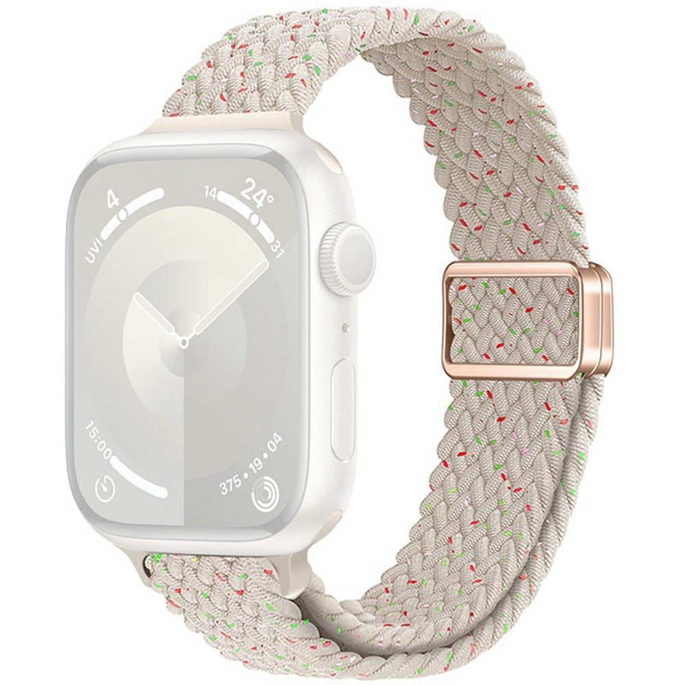 KALEBOL Braided Watch Band Apple Watch Series 10 46mm Elastic Nylon Strap - Colorful Starlight#serie_5
