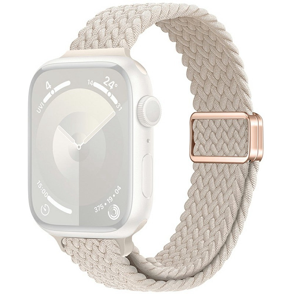 KALEBOL Braided Watch Band Apple Watch Series 10 46mm Elastic Nylon Strap - Starlight#serie_14