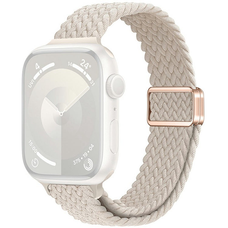 KALEBOL Braided Watch Band Apple Watch Series 10 46mm Elastic Nylon Strap - Starlight#serie_14