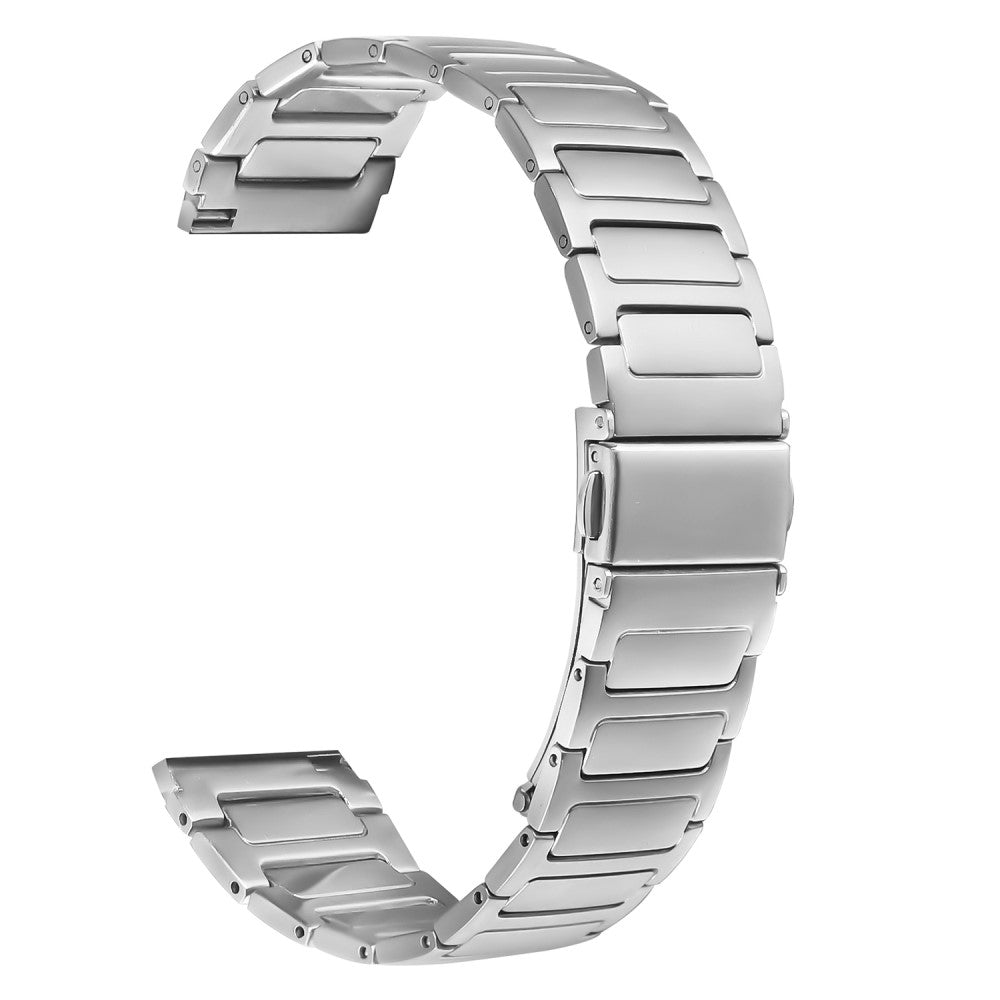 Garmin Forerunner 255 Music Watch Band Silver Stainless Steel Metal Watch Strap#serie_1