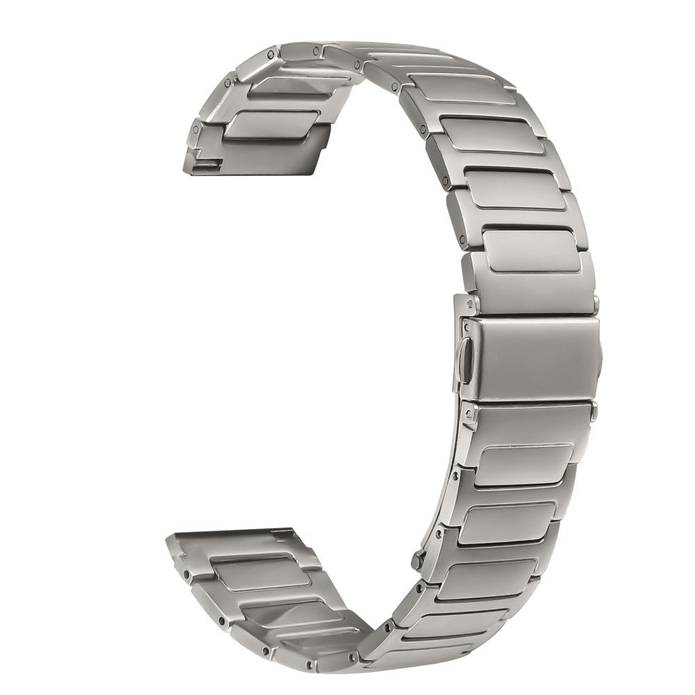 Garmin Forerunner 255 Music Watch Band Adjustable Titanium Color Stainless Steel Metal Watch Strap#serie_1