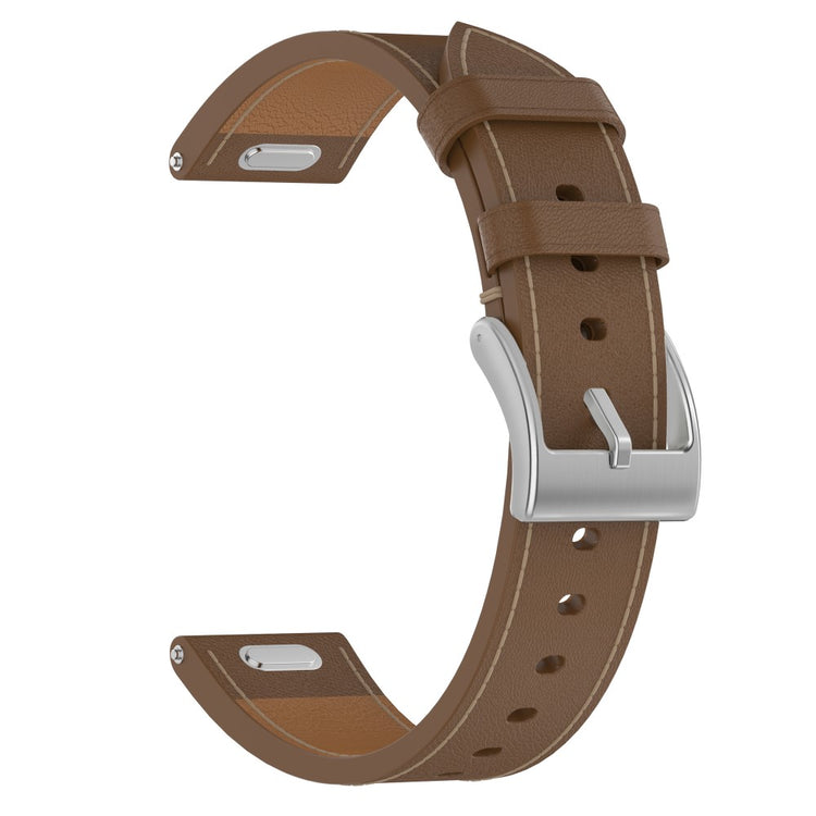 Huawei Garmin Smartwatch Band 18mm Universal Top Layer Cowhide Leather Strap - Brown#serie_1