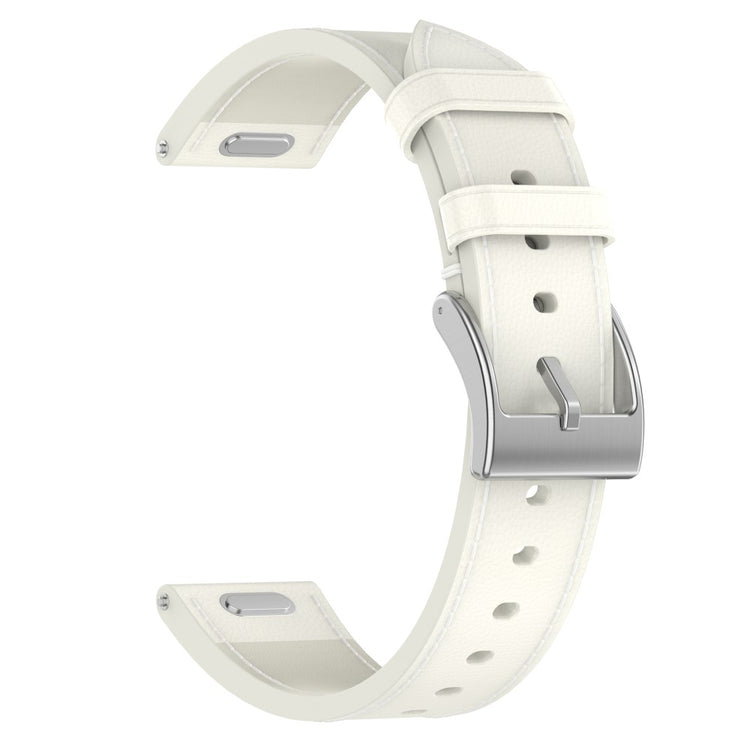 Huawei Garmin Smartwatch Band 18mm Universal Top Layer Cowhide Leather Strap - White#serie_2