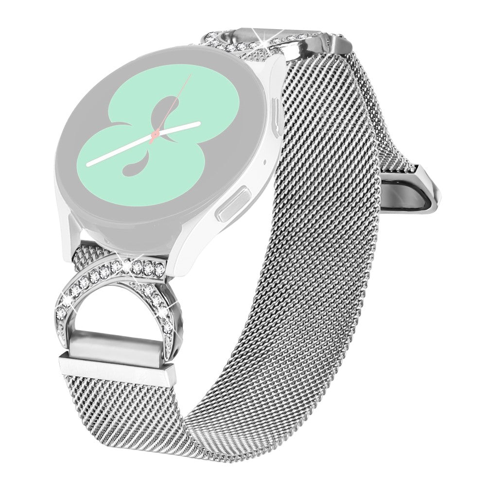 SyncUP Kids Watch Smart Watch Band Milanese Silver Metal Strap Rhinestone Decor#serie_1