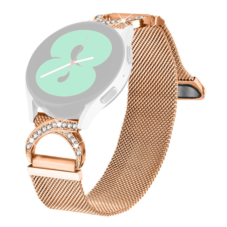 SyncUP Kids Watch Smart Watch Band Milanese Metal Strap Rhinestone Decor - Rose Gold#serie_2