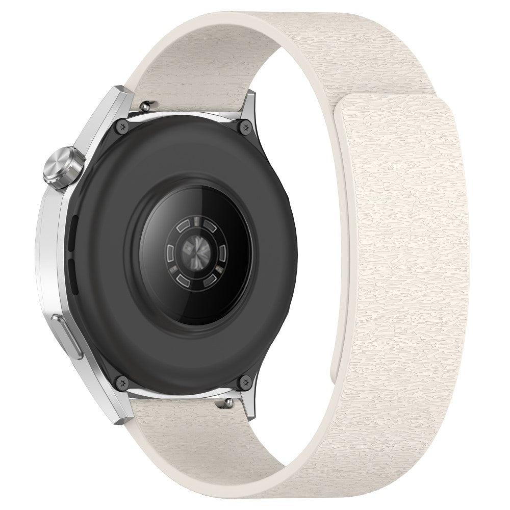 Watch Band Huawei Watch GT 4 41mm Cloud Wood Grain Universal 18mm Silicone Magnetic Strap - Starlight#serie_6