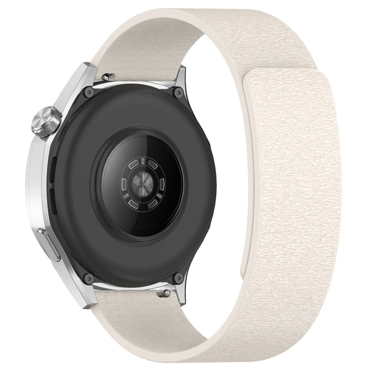Watch Band Huawei Watch GT 4 41mm Cloud Wood Grain Universal 18mm Silicone Magnetic Strap - Starlight#serie_6