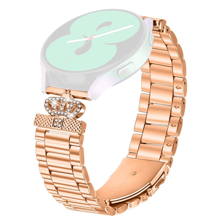 SyncUP Kids Watch Stainless Steel Strap Crown Shape Rhinestone Decor Watch Band - Rose Gold#serie_3