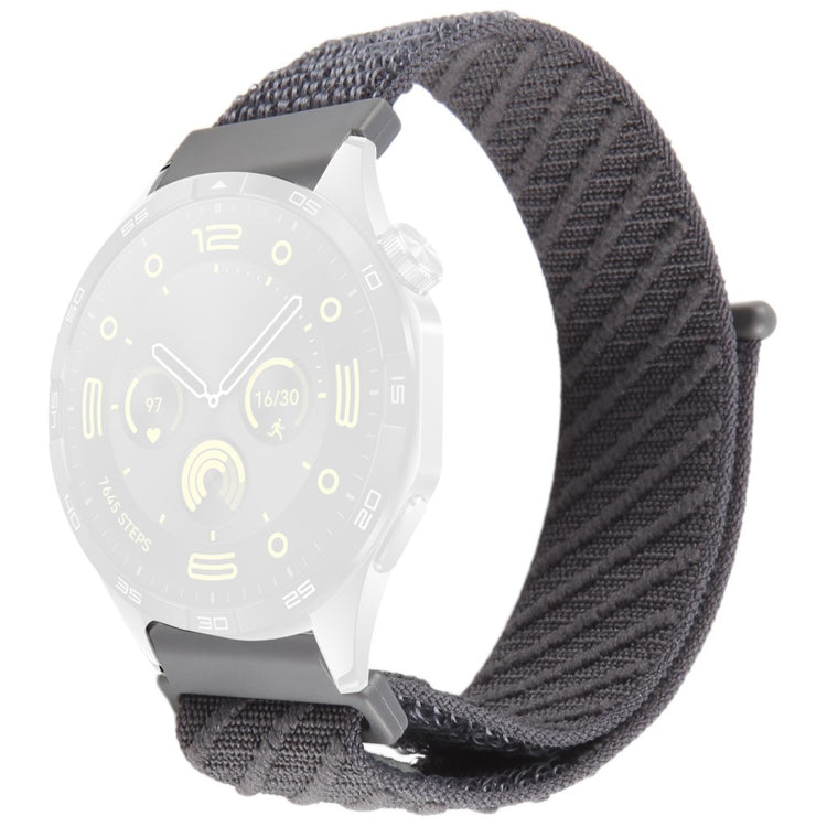 22mm Watch Band Huawei Watch GT 5 Pro 46mm / GT 5 46mm / GT 4 46mm / Watch 4 / Samsung Galaxy Watch3 Nylon Loop Strap - Grey#serie_3