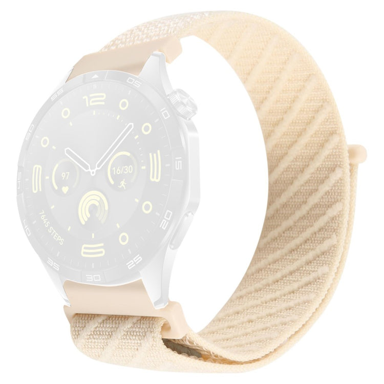 22mm Watch Band Huawei Watch GT 5 Pro 46mm / GT 5 46mm / GT 4 46mm / Watch 4 / Samsung Galaxy Watch3 Nylon Loop Strap - Starlight#serie_6