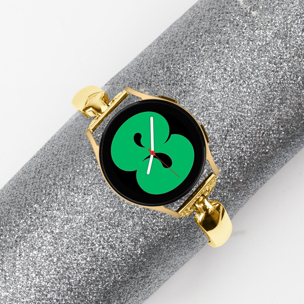 Super Nydelig Metal Og Rhinsten Universal Rem passer til Smartwatch - Guld#serie_2