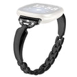 Mega Elegancki Fitbit Sense / Fitbit Versa 3 Metal I Stras Pasek