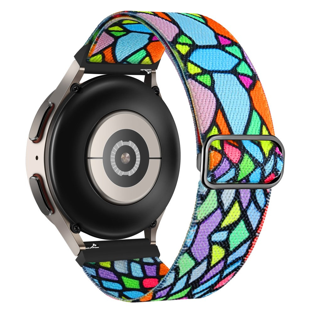Patterned Nylon Watch Band for Coros Apex Pro / Apex 46mm - Geometric Rainbow Design#serie_5