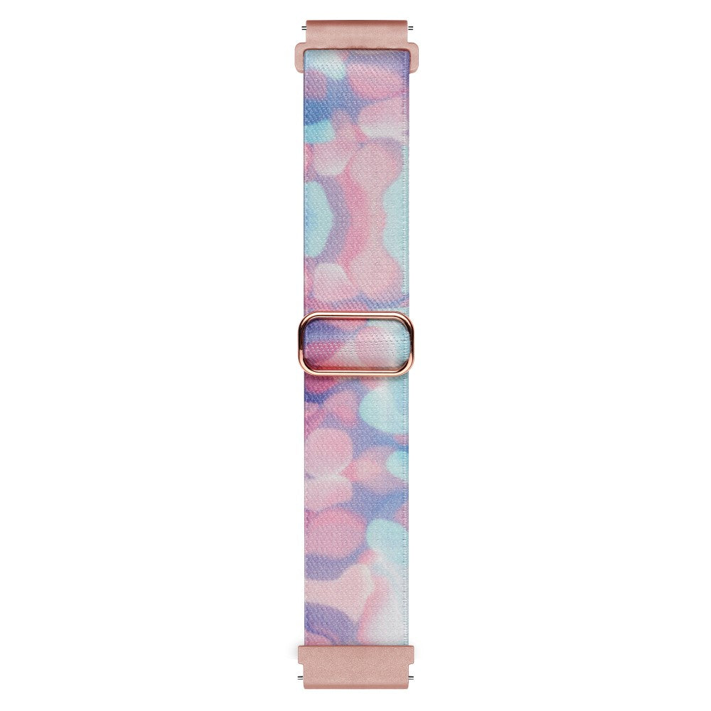 Meget Kønt Metal Og Nylon Universal Rem passer til Smartwatch - Pink#serie_8