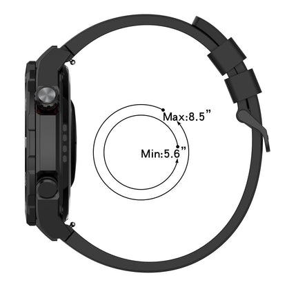 Superflot Metal Og Silikone Universal Rem passer til Smartwatch - Sort#serie_1