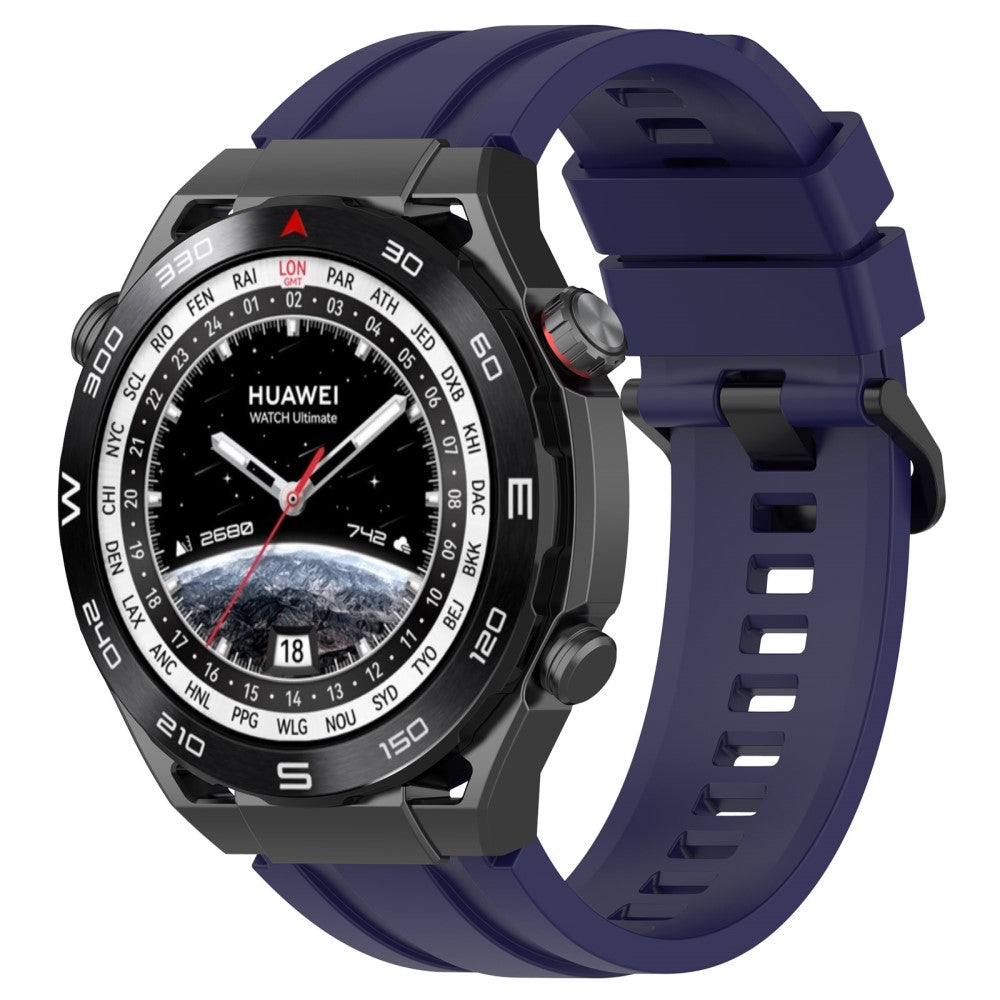 Superflot Metal Og Silikone Universal Rem passer til Smartwatch - Blå#serie_2