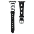 Mega Schludny Apple Smartwatch Metal I Skóra Syntetyczna Pu Uniwersalne Pasek