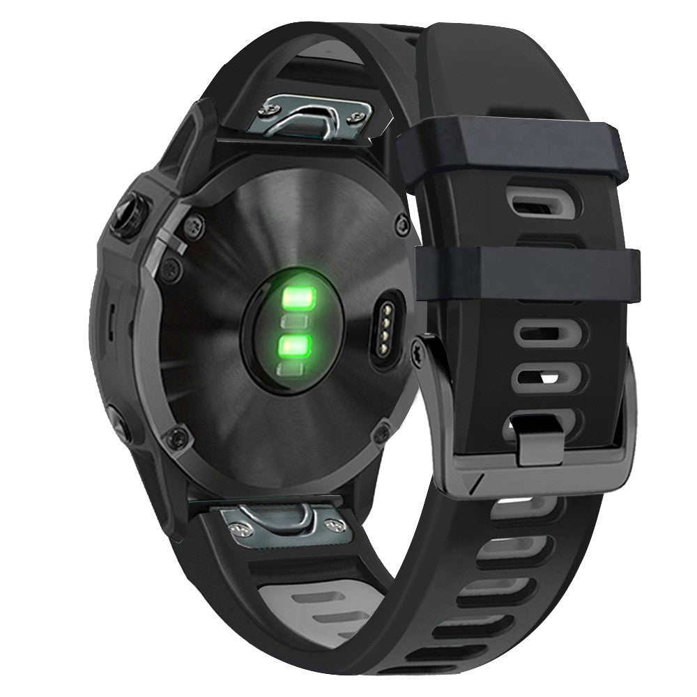 Meget Fantastisk Metal Og Silikone Universal Rem passer til Smartwatch - Sølv#serie_4