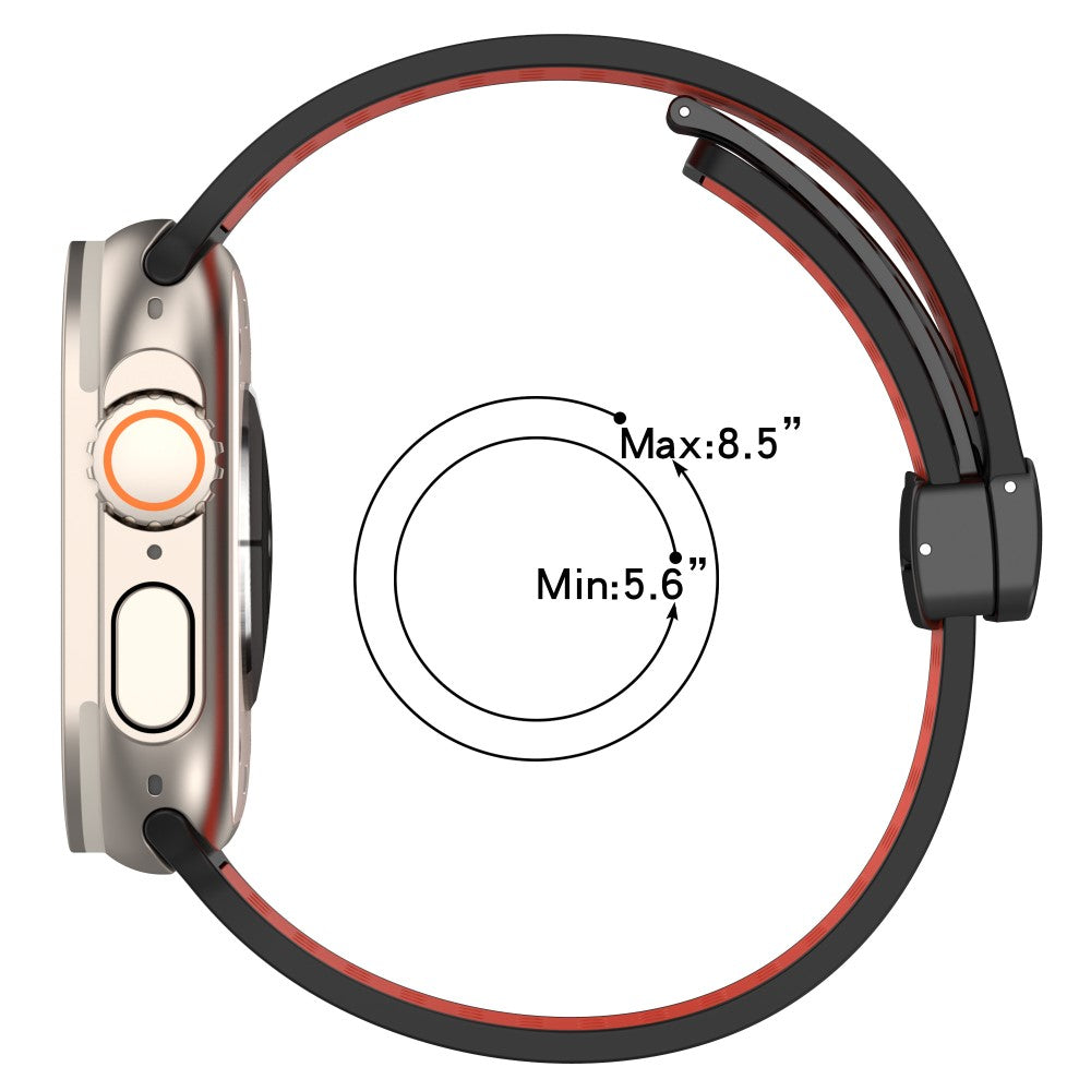 Meget Fantastisk Silikone Universal Rem passer til Apple Smartwatch - Sort#serie_6