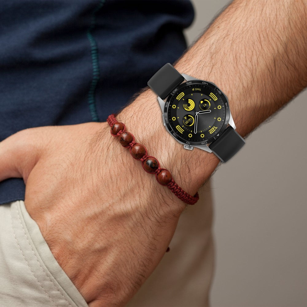 Helt Vildt Flot Silikone Universal Rem passer til Smartwatch - Hvid#serie_4