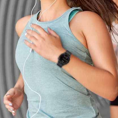 Super Nydelig Silikone Universal Rem passer til Smartwatch - Sølv#serie_5