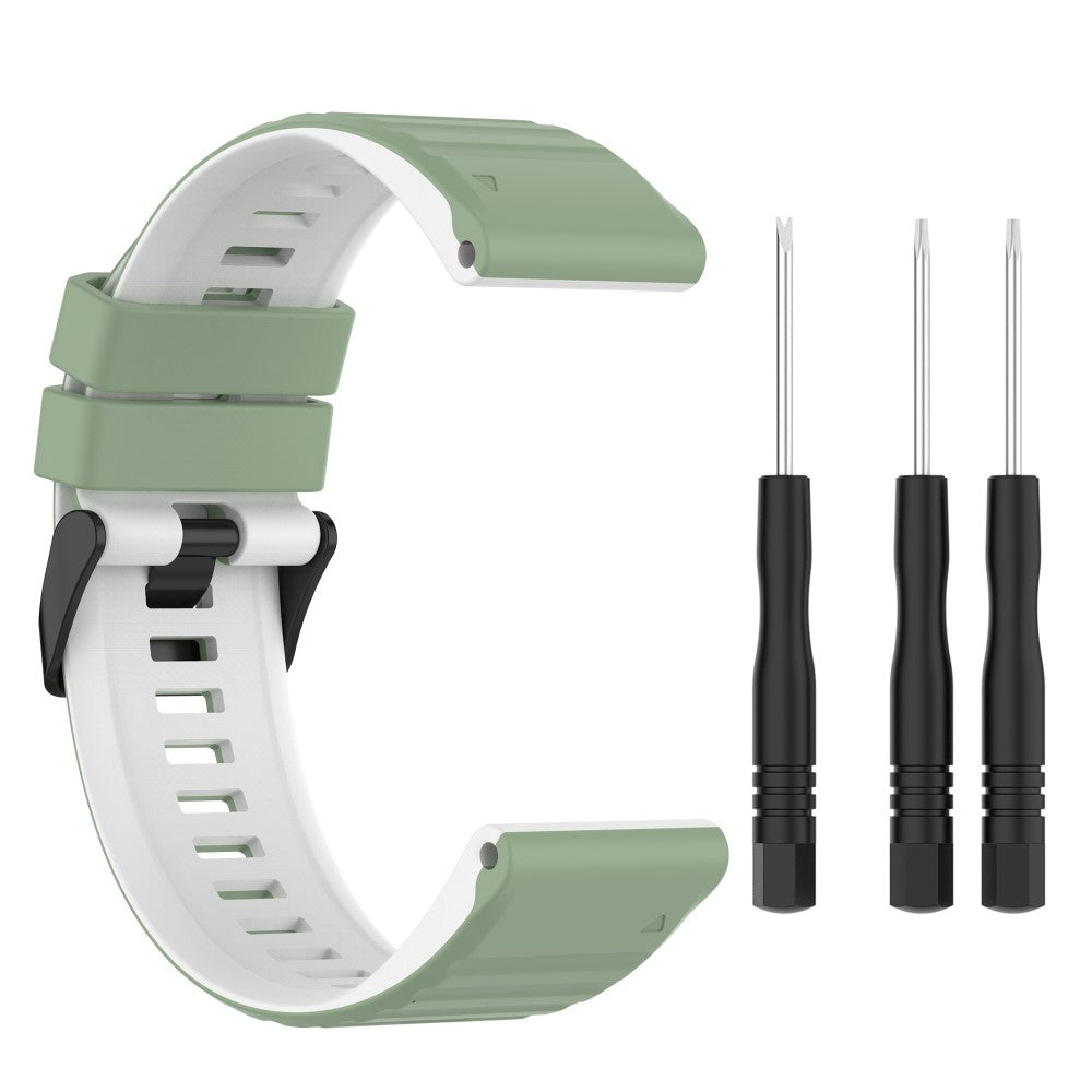 Super Nydelig Silikone Universal Rem passer til Smartwatch - Grøn#serie_9