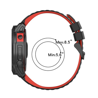 Solid Silikone Universal Rem passer til Garmin Smartwatch - Rød#serie_8