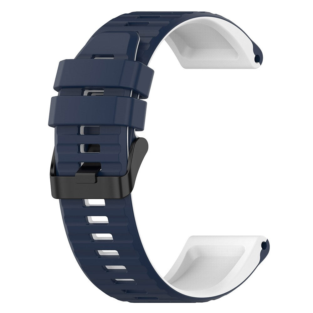 Solid Silikone Universal Rem passer til Garmin Smartwatch - Blå#serie_10