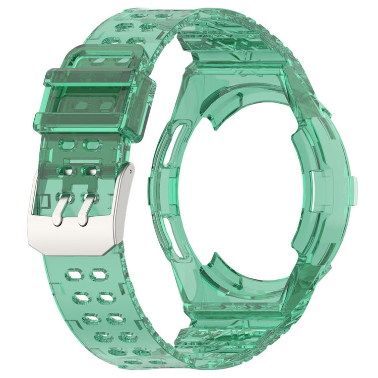 Fed Silikone Rem passer til Samsung Galaxy Watch 6 Classic (43mm) - Grøn#serie_1