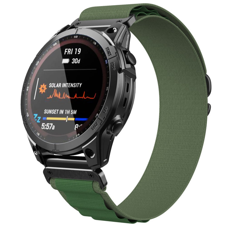 Stilren Nylon Universal Rem passer til Smartwatch - Grøn#serie_4