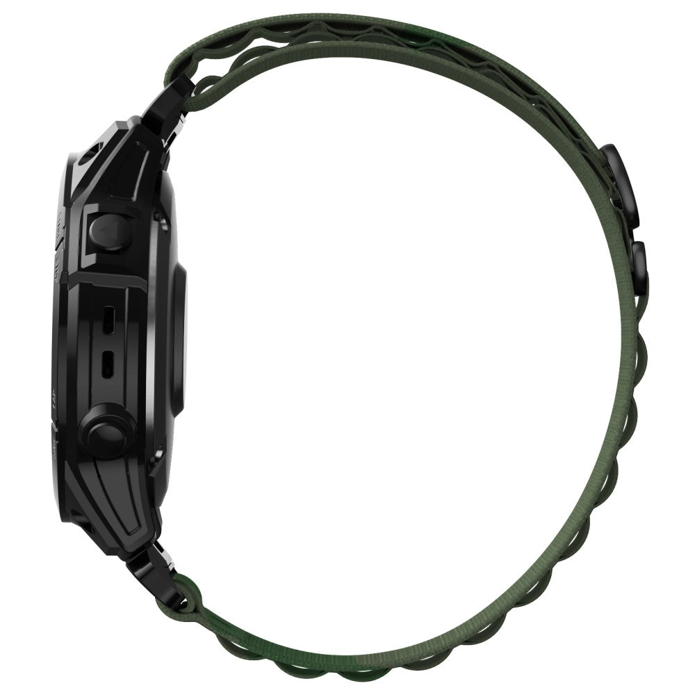 Stilren Nylon Universal Rem passer til Smartwatch - Grøn#serie_4