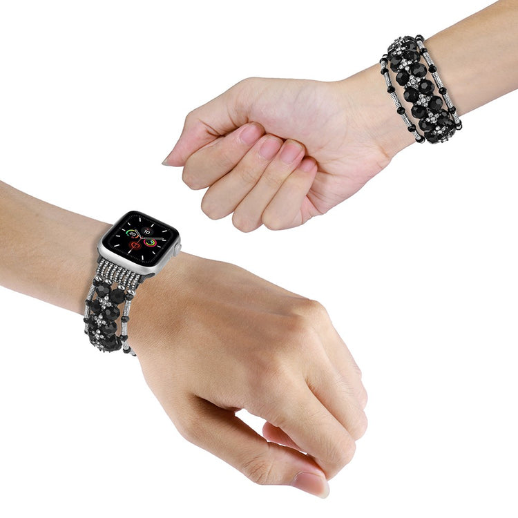 Klassisk Silikone Universal Rem passer til Apple Smartwatch - Sort#serie_1