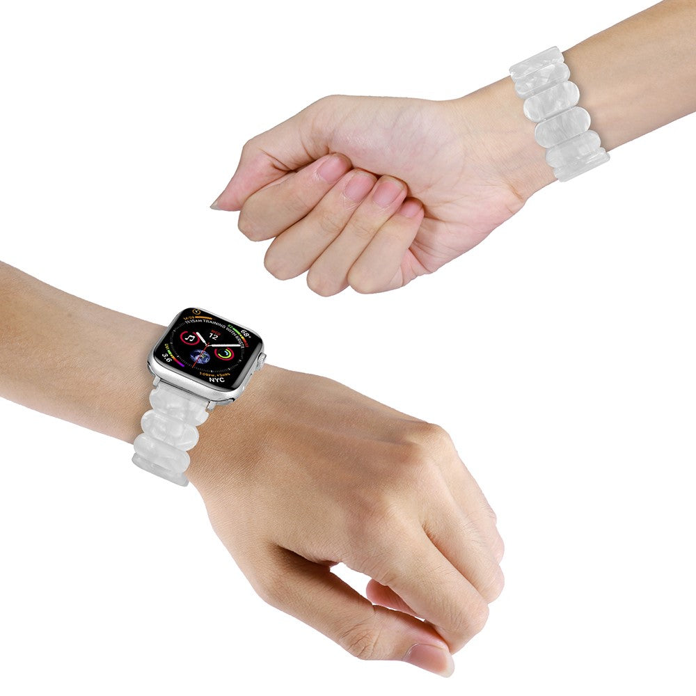 Rigtigt Cool Silikone Universal Rem passer til Apple Smartwatch - Hvid#serie_22