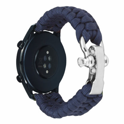 Huawei Watch GT4 46mm / Samsung Galaxy Watch3 45mm Watch Strap 22mm Braided Rope Wrist Band - Midnight Blue#serie_10