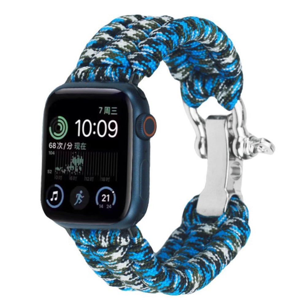 Helt Vildt Fint Nylon Universal Rem passer til Apple Smartwatch - Blå#serie_2