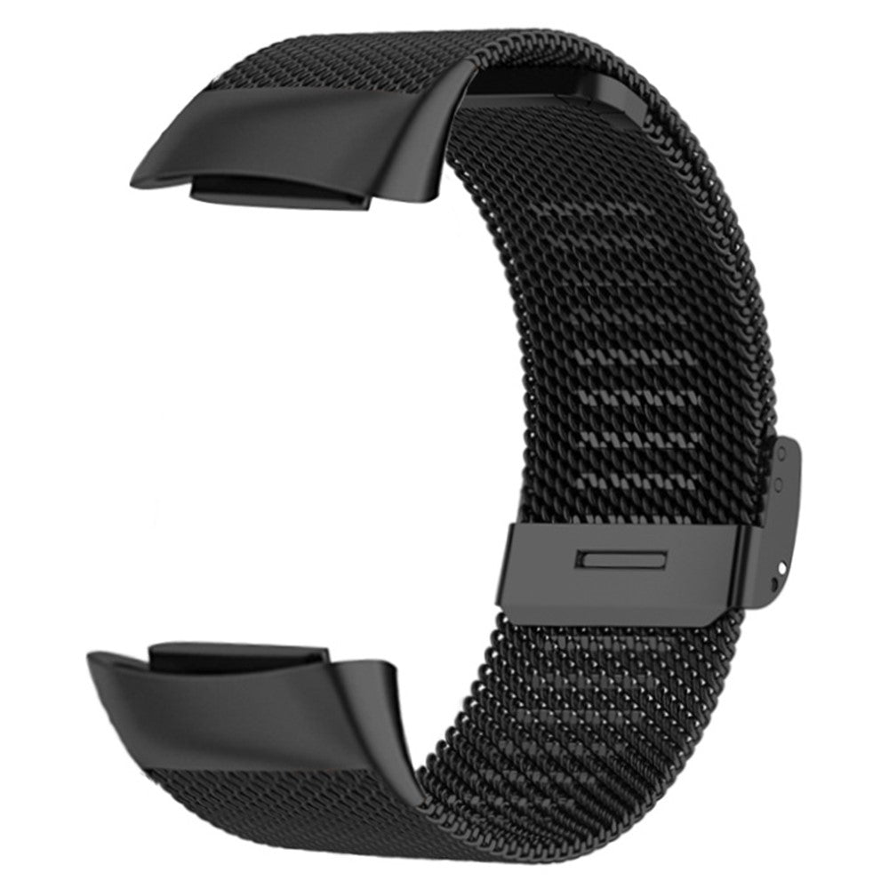 Solid Metal Universal Rem passer til Fitbit Charge 6 / Fitbit Charge 5 - Sort#serie_1