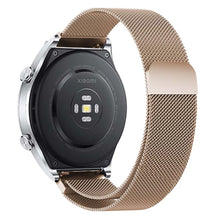 KALEBOL KLB-ML-001 Samsung Galaxy Watch3 45mm / Huawei Watch Ultimate Milanese Watch Strap 22mm Magnetic Metal Watch Band - Retro Gold#serie_2
