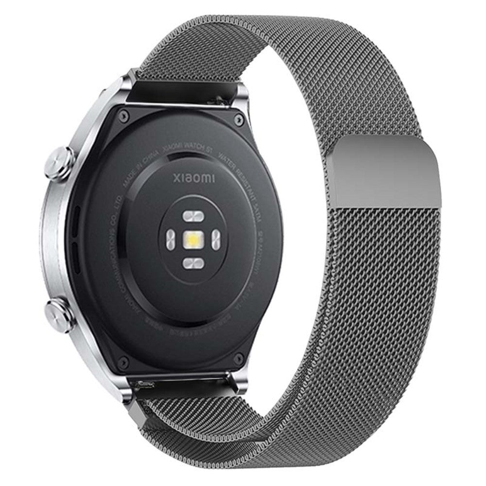 KALEBOL KLB-ML-001 Samsung Galaxy Watch3 45mm / Huawei Watch Ultimate Milanese Watch Strap 22mm Magnetic Metal Watch Band - Space Grey#serie_5