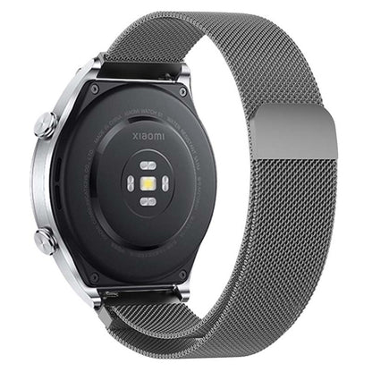 KALEBOL KLB-ML-001 Samsung Galaxy Watch3 45mm / Huawei Watch Ultimate Milanese Watch Strap 22mm Magnetic Metal Watch Band - Space Grey#serie_5