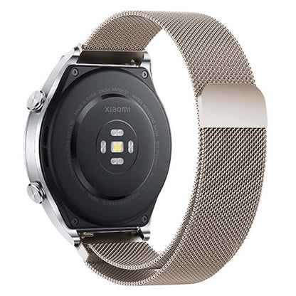 KALEBOL KLB-ML-001 Samsung Galaxy Watch3 45mm / Huawei Watch Ultimate Milanese Watch Strap 22mm Magnetic Metal Watch Band - Starlight#serie_6