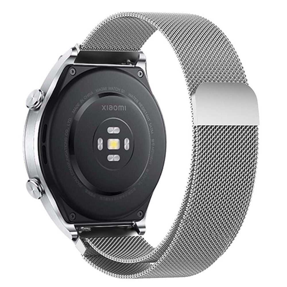 KALEBOL KLB-ML-001 Samsung Galaxy Watch6 / Garmin Venu Sq / Huawei Watch GT 4 41mm Metal Watch Strap 20mm Milanese Magnetic Watch Band - Silver#serie_2