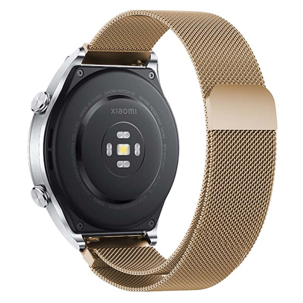 KALEBOL KLB-ML-001 Samsung Galaxy Watch6 / Garmin Venu Sq / Huawei Watch GT 4 41mm Metal Watch Strap 20mm Milanese Magnetic Watch Band - Gold#serie_4