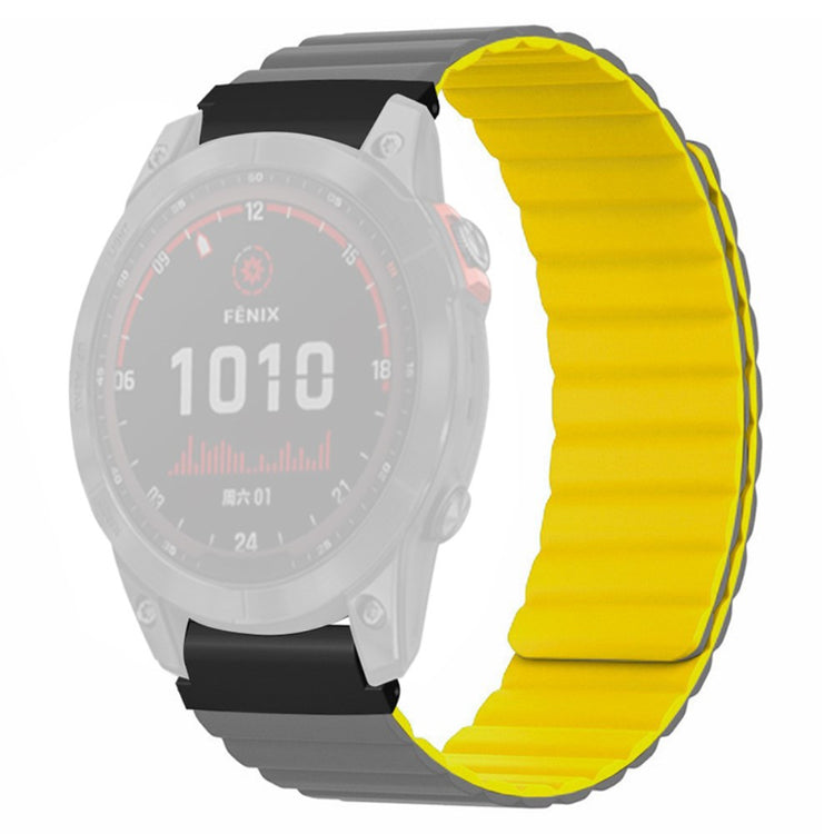 Rigtigt Fantastisk Silikone Universal Rem passer til Garmin Smartwatch - Gul#serie_2