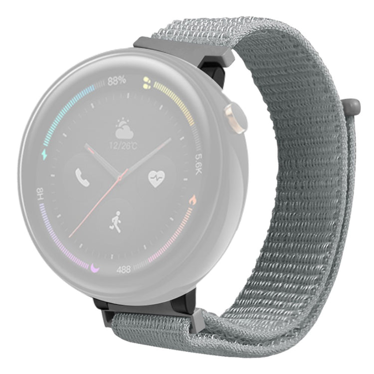 Rigtigt Elegant Nylon Rem passer til Amazfit Verge 2 - Sølv#serie_3