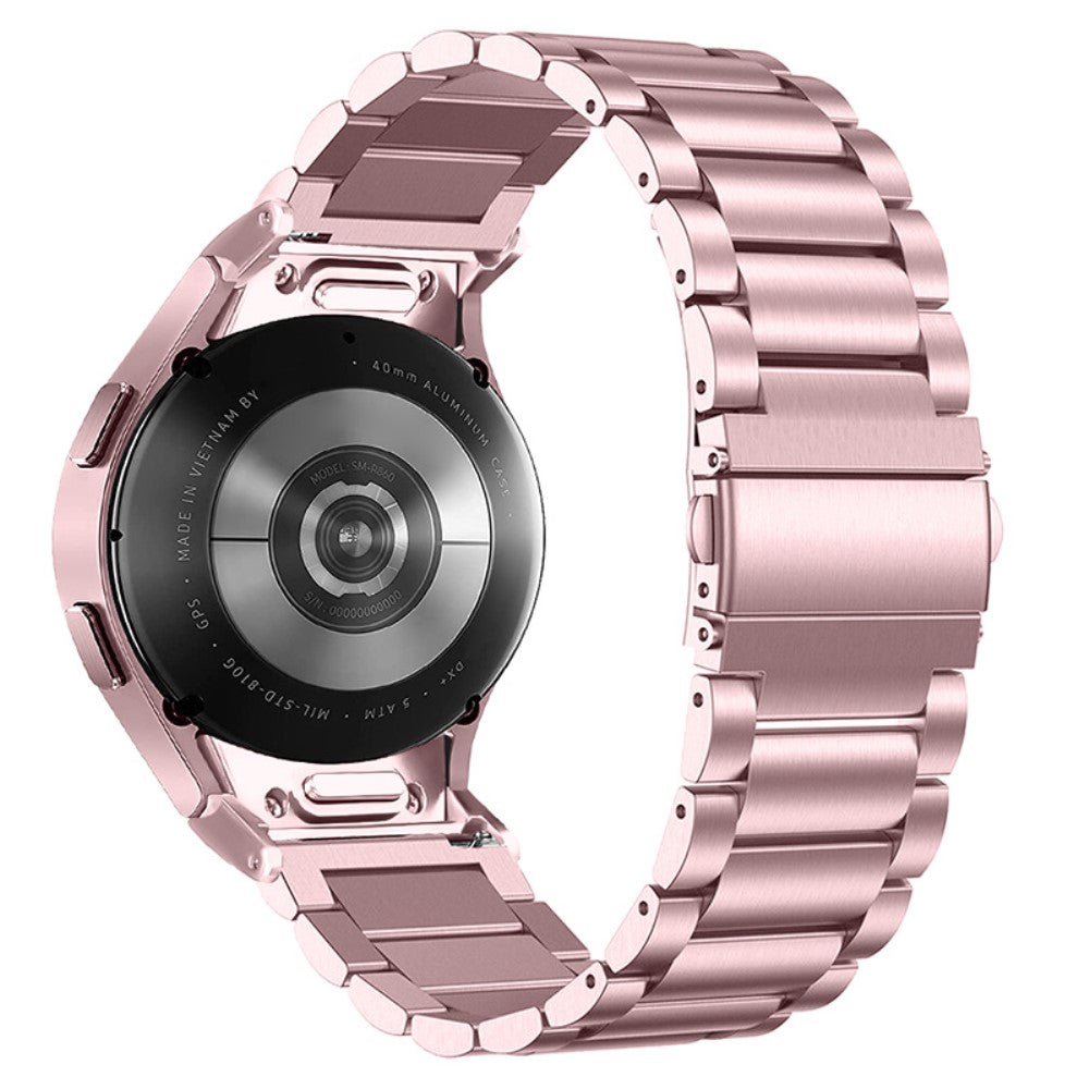 Helt Vildt Holdbart Metal Universal Rem passer til Samsung Smartwatch - Pink#serie_5