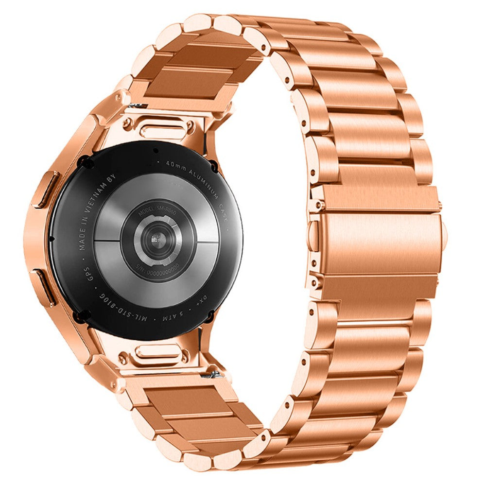 Helt Vildt Holdbart Metal Universal Rem passer til Samsung Smartwatch - Pink#serie_6