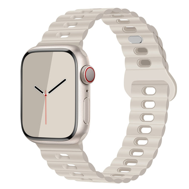 Mega Cool Silikone Universal Rem passer til Apple Smartwatch - Hvid#serie_4