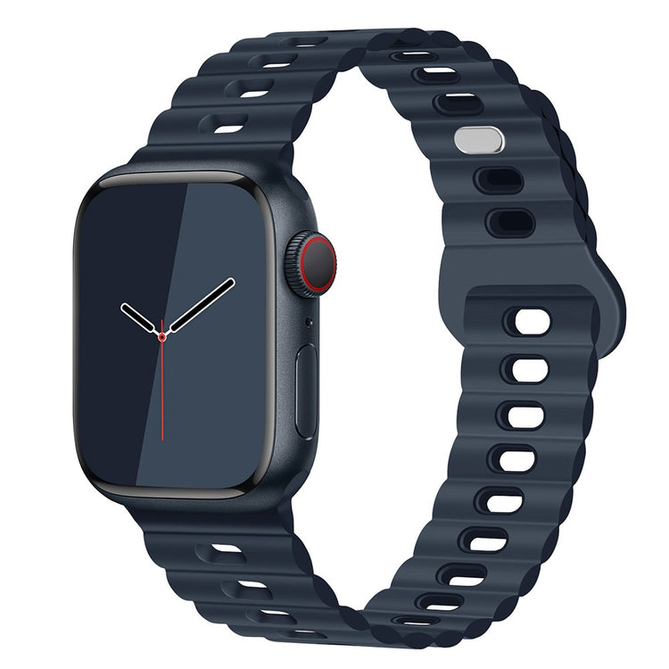 Mega Cool Silikone Universal Rem passer til Apple Smartwatch - Blå#serie_6