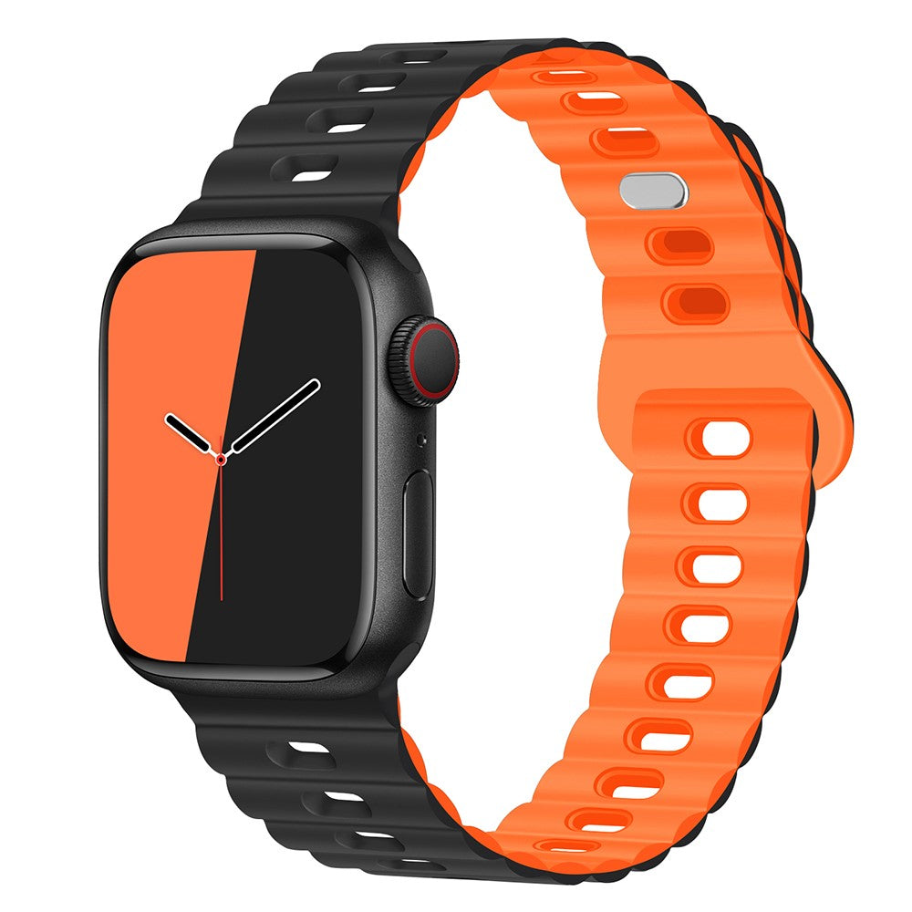 Mega Cool Silikone Universal Rem passer til Apple Smartwatch - Orange#serie_15